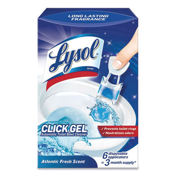 LYSOL® Brand Click Gel Automatic Toilet Bowl Cleaner, Ocean Fresh, 6-box, 4 Boxes-carton freeshipping - TVN Wholesale